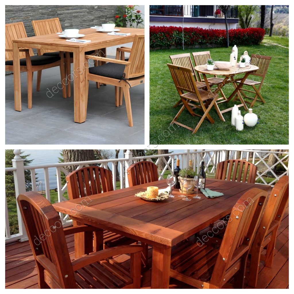 Ahşap Balkon Masası Modelleri 2020