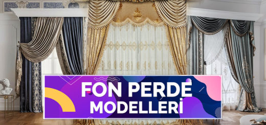 Daha Güzel Perde Dekorasyonu İçin 30 Fon Perde Modeli