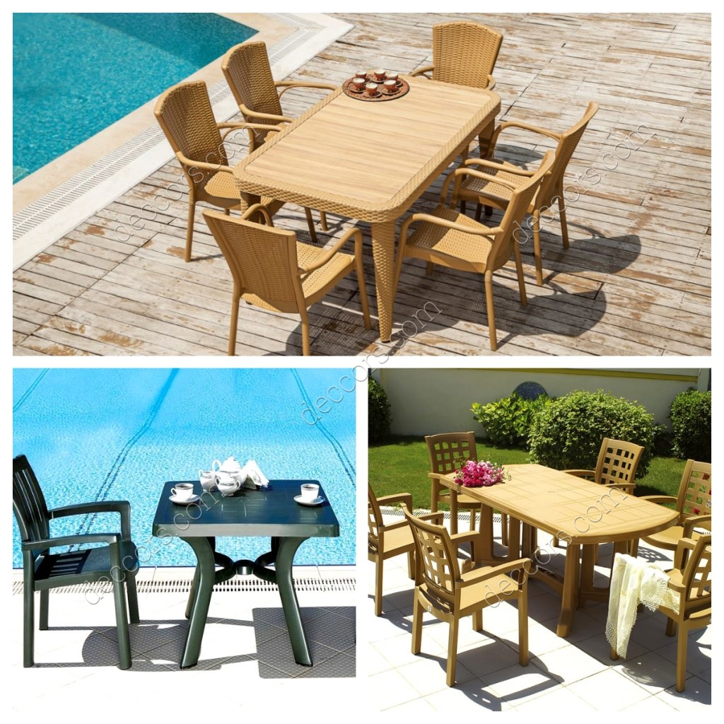 Plastik Balkon Masası Modeli
