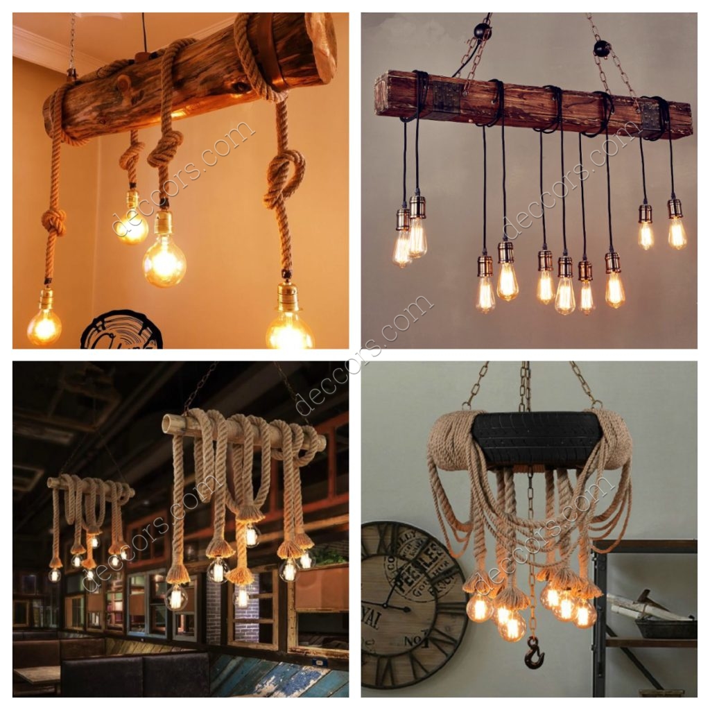 Salon İçin Halatlı Avize Modelleri