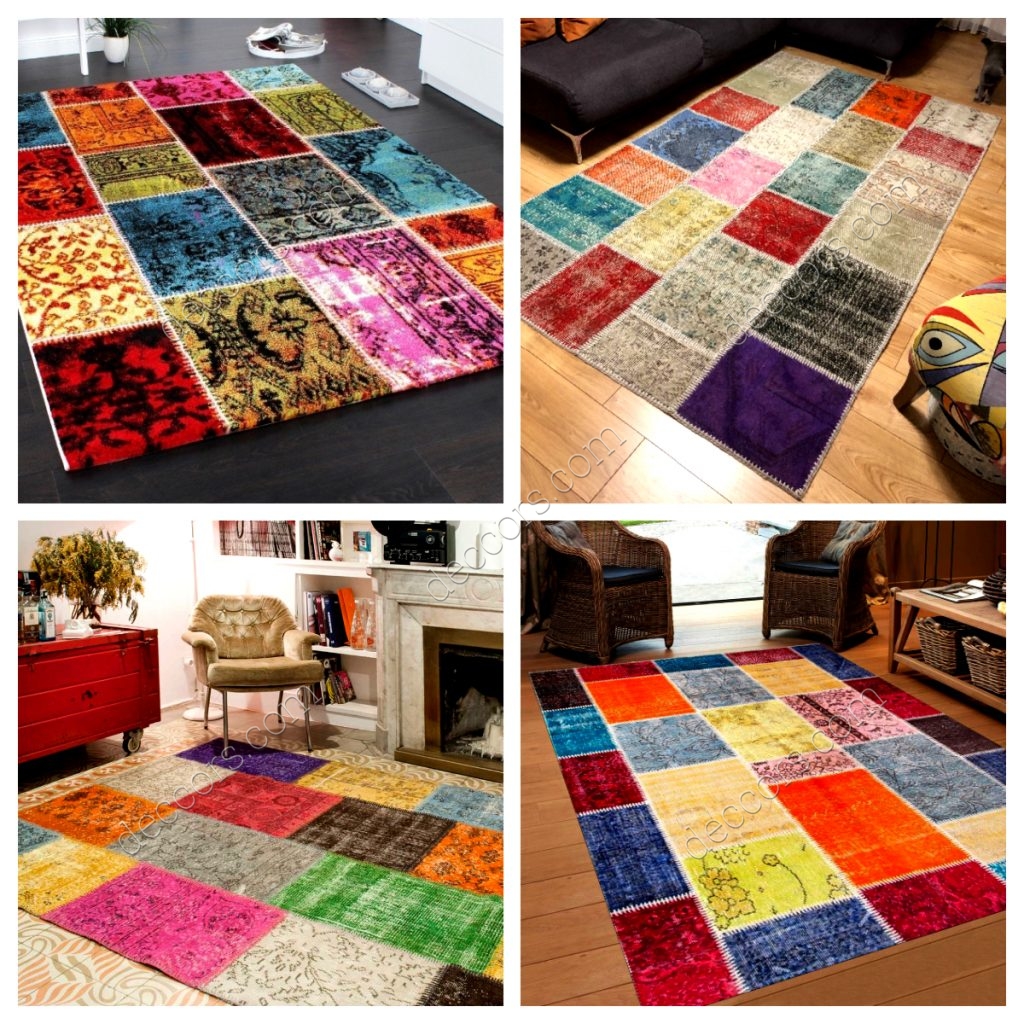 Salon Patchwork Halı Dekorasyonu