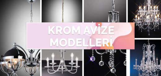 Işıl Işıl (12 Adet) Parlak Krom Avize Modeli