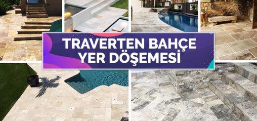Traverten Bahçe Yer Döşemesi