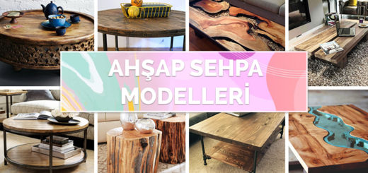 Son Zamanların Trend Ürünü 40 Ahşap Sehpa Modeli