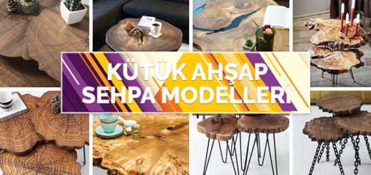 Kütük Ahşap Sehpa Modelleri