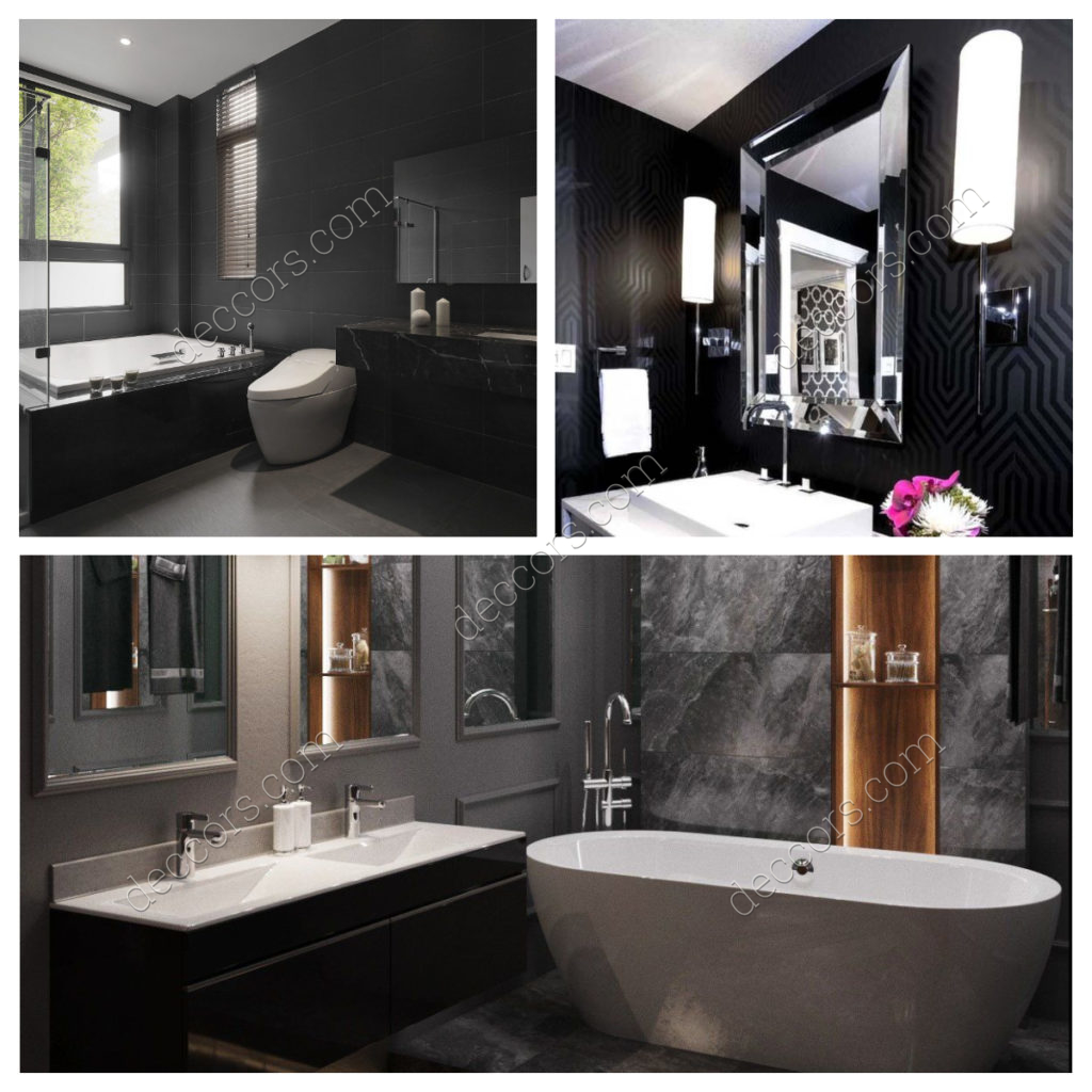 Siyah Banyo Dekorasyonu