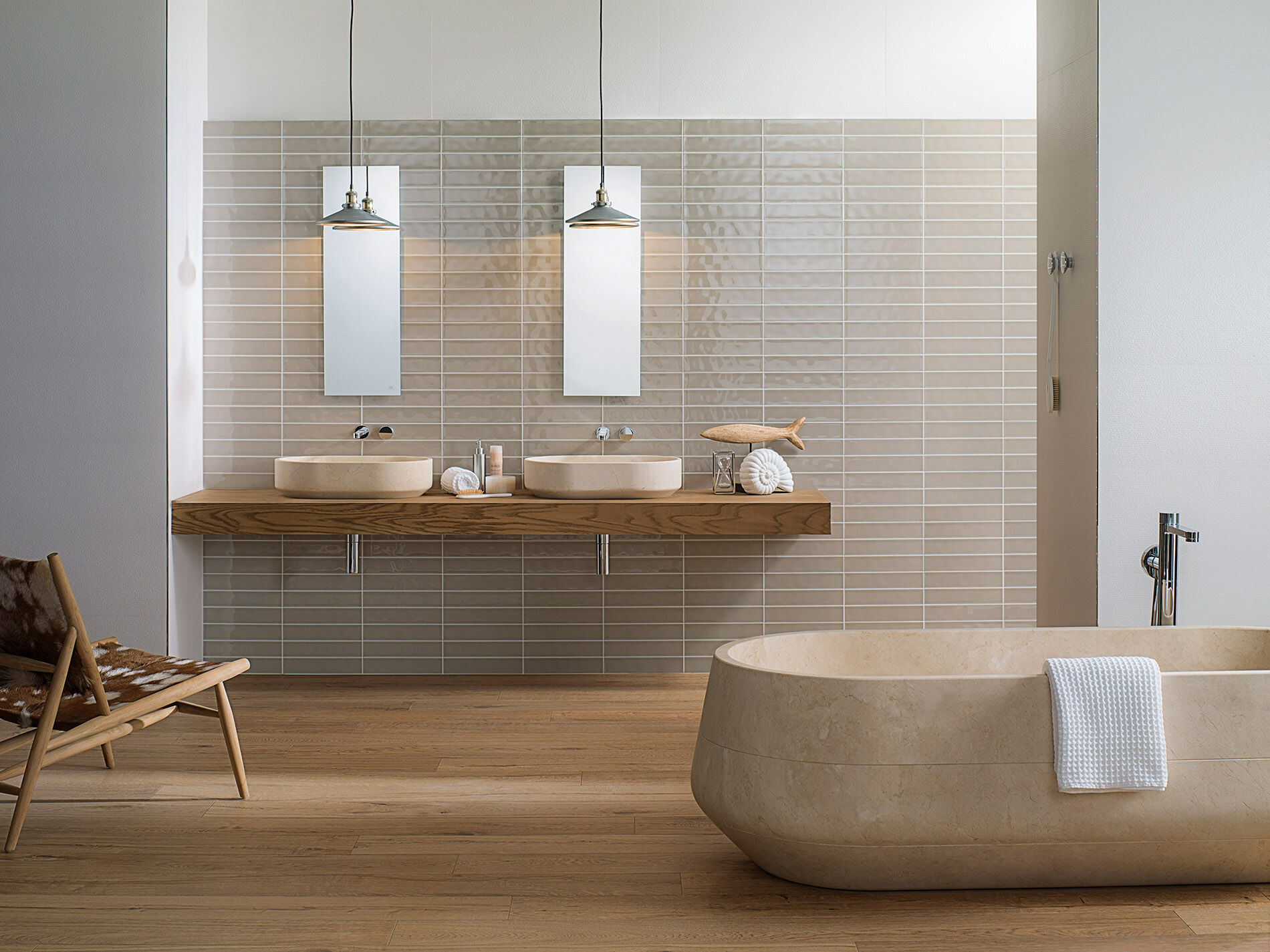 Krem Banyo Seramik Modeli