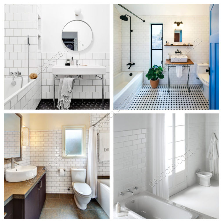 Beyaz Banyo Fayans Modelleri ile Ferah Banyolar