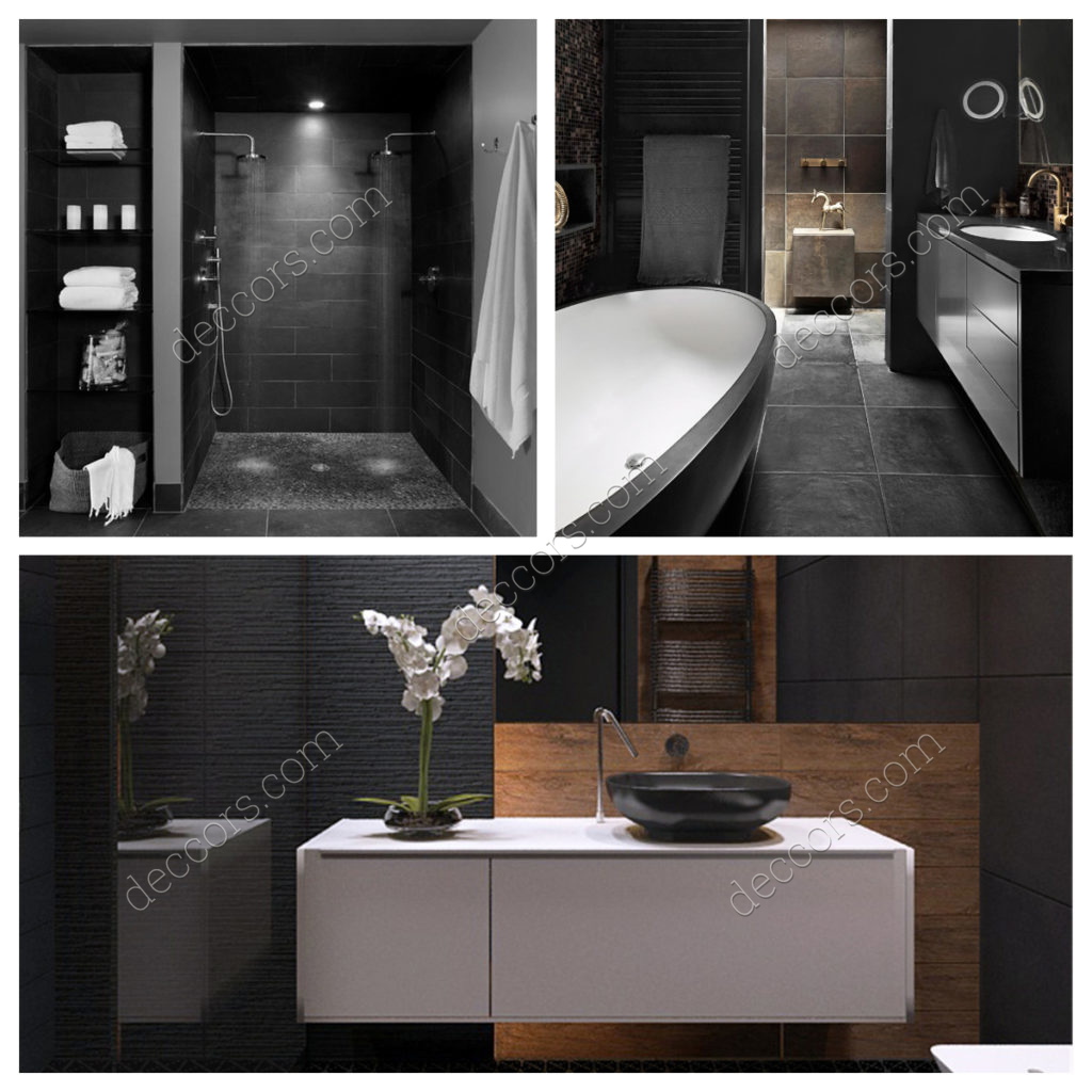 Siyah Otel Banyo Dekorasyonu