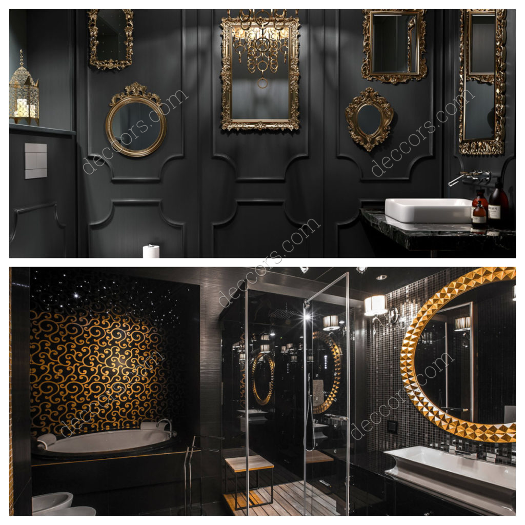 Otel Siyah Banyo Dekorasyonu