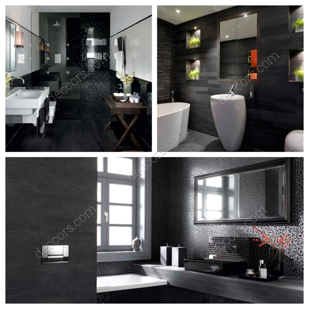 Siyah Banyo Dekorasyon Fikirleri