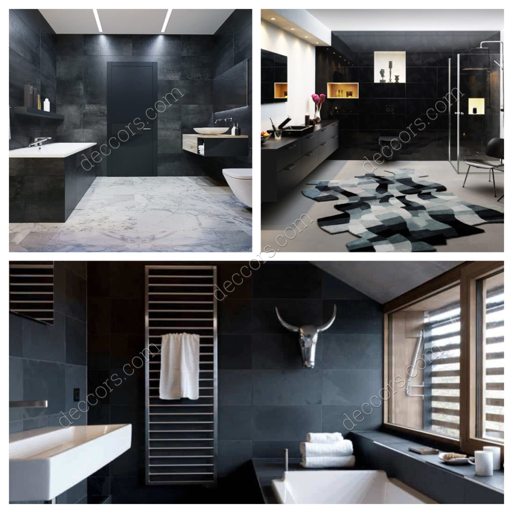 Siyah Banyo Dekorasyon Fikirleri