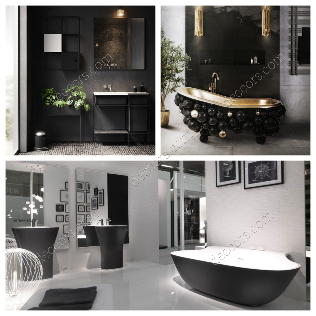 Siyah Banyo Dekoru