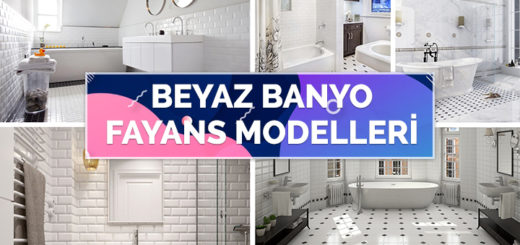 Beyaz Banyo Fayans Modelleri