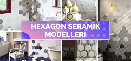 Modern Hexagon Banyo Seramik Modelleri