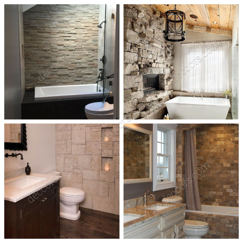 Taş Banyo Duvar Fikirleri