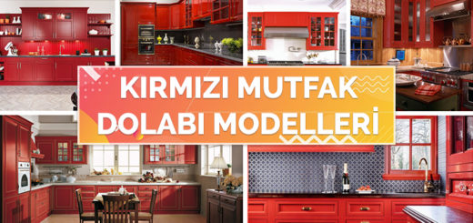 Çok Seveceğiniz Kırmızı Mutfak Dekorasyonu Modelleri