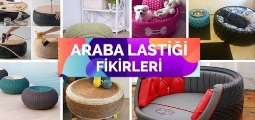 Kullanılmayan Araba Lastikleri ile Dekorasyon Fikirleri
