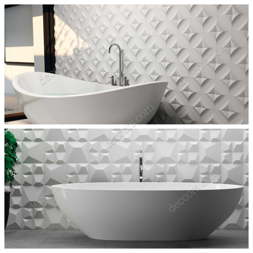 Beyaz Banyo Fayans Modeli
