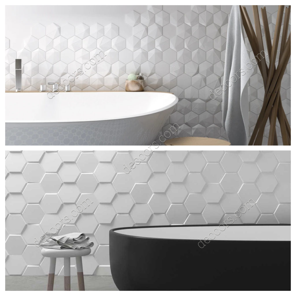 Beyaz Modern Banyo Fayansı