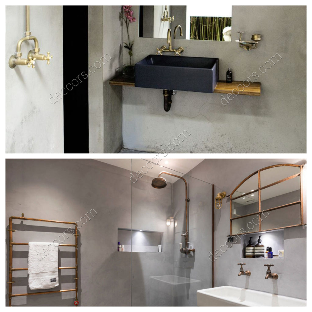 Endüstriyel Minimal Banyo Modeli