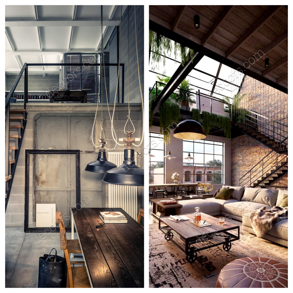 Loft Salon Dekorasyonu Modeli