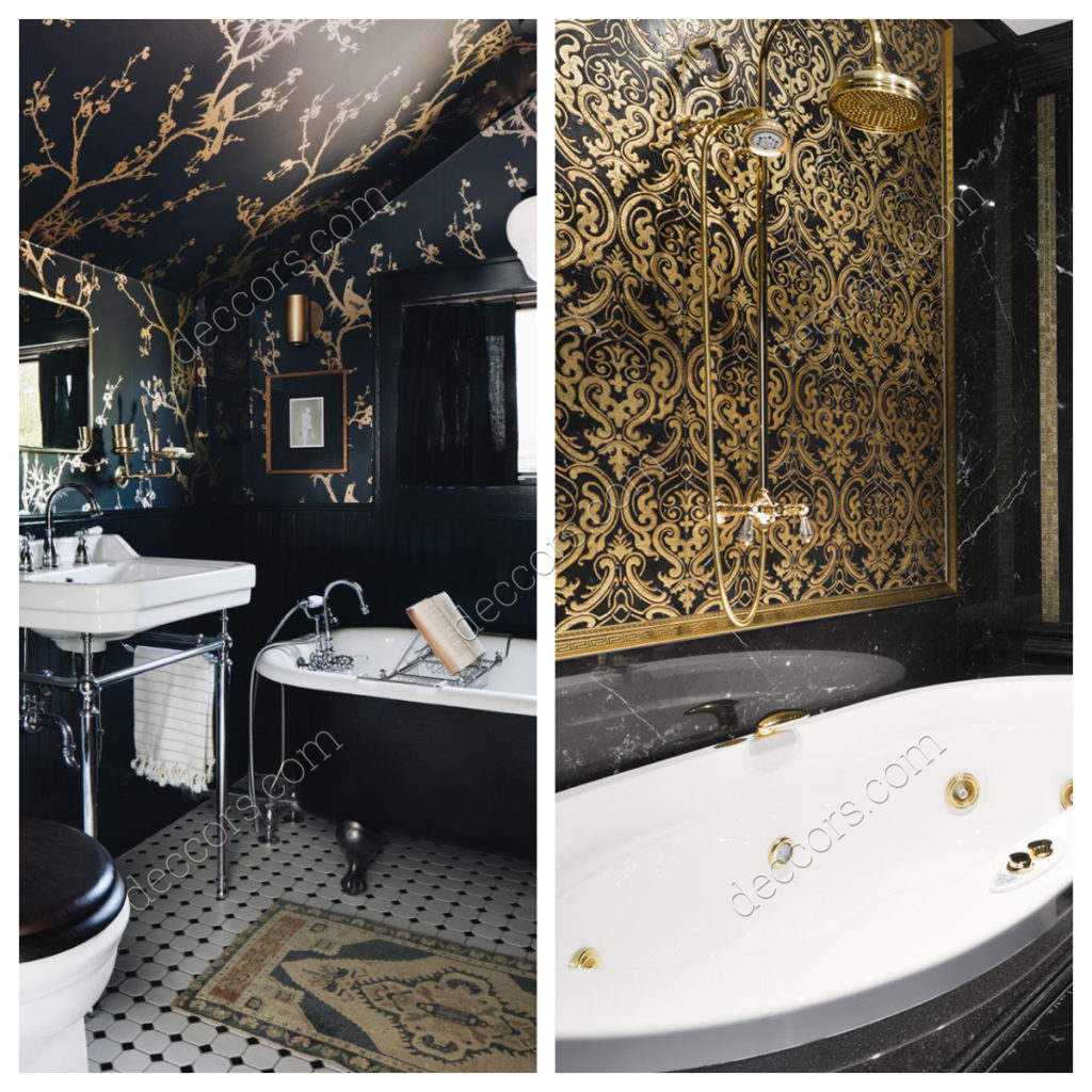 Lüx Banyo Duvar Kagidı