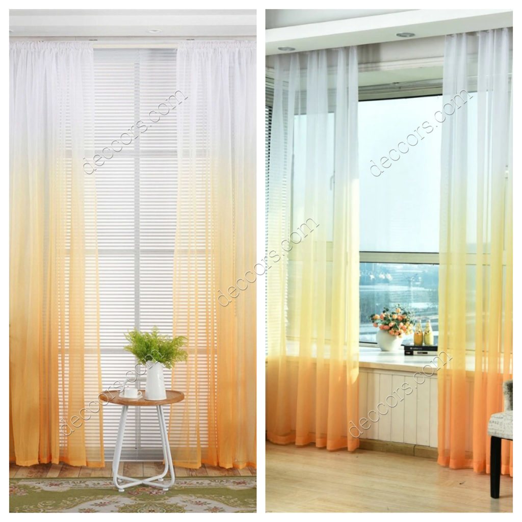 Modern Sari Perde Modelleri