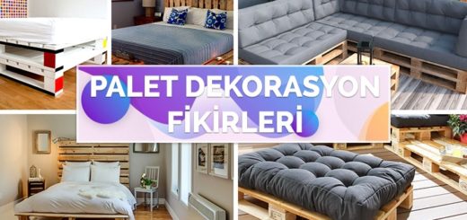Palet Kullanılarak Yapılan Harika Palet Dekorasyon Fikirleri