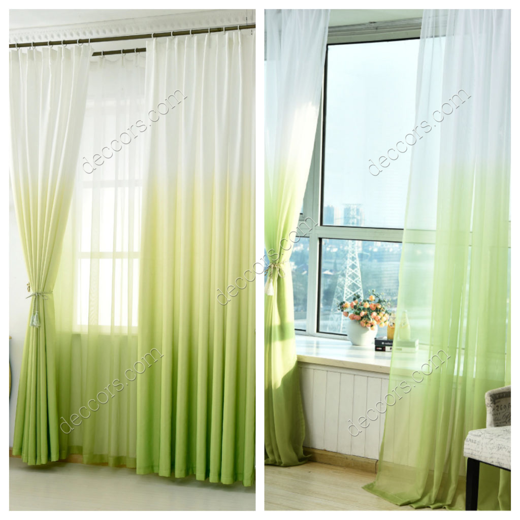 Yesil Degradeli Perde