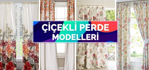 Çiçekli Perde Modelleri Retro Dekorasyon Tarzının Vazgeçilmezi