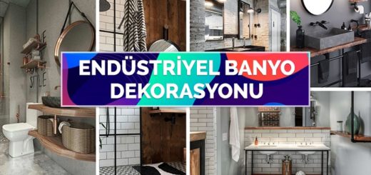 Endüstriyel Dekorasyon Tarzıyla Dekore Edilen Harika Banyo Modelleri
