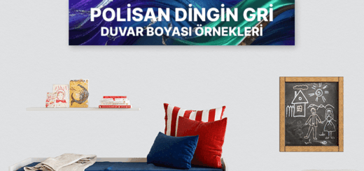 Polisan Dingin Gri Duvar Boyası ile Boyanmış Evler