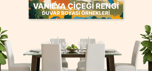 Vanilya Çiçeği Rengi Duvar Boyası ve Renk Kodu ile Uyumlu Olduğu Renkler